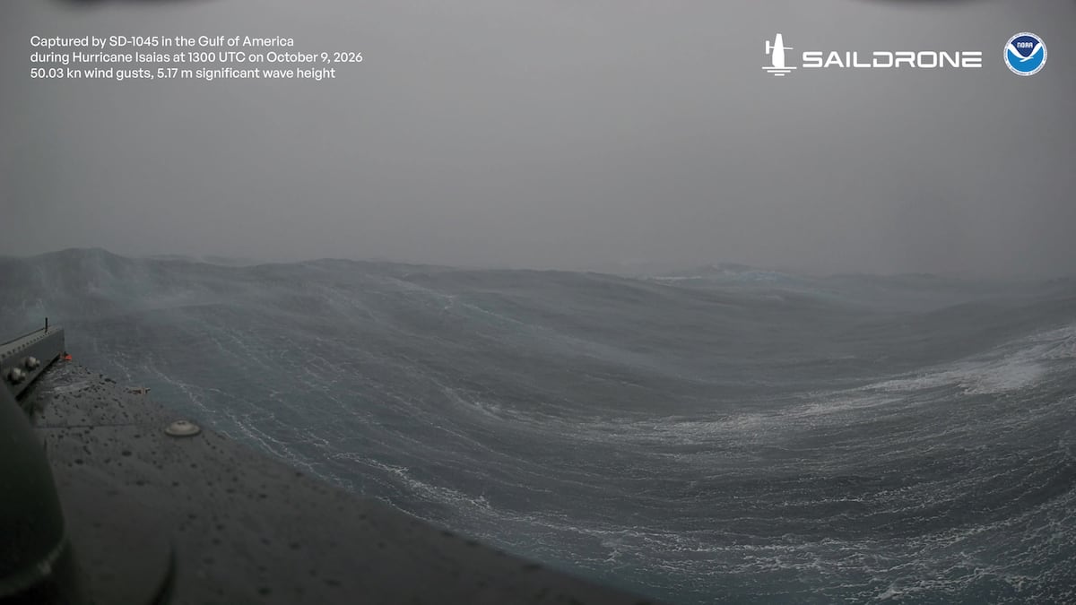 Drones launched from St. Pete went inside Hurricane Isaias. Here’s video of what they saw