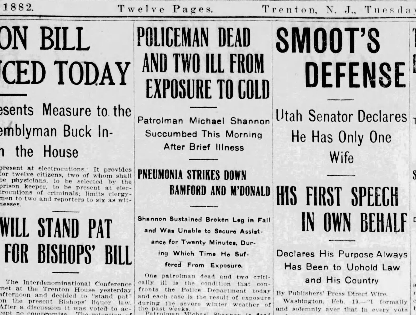 N.J. city just learned 2 of their officers died in the line of duty - in 1907