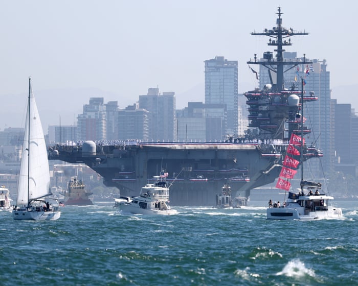 USS Abraham Lincoln’s commanding officer addresses suicide attempts in strike group after record deployment – live