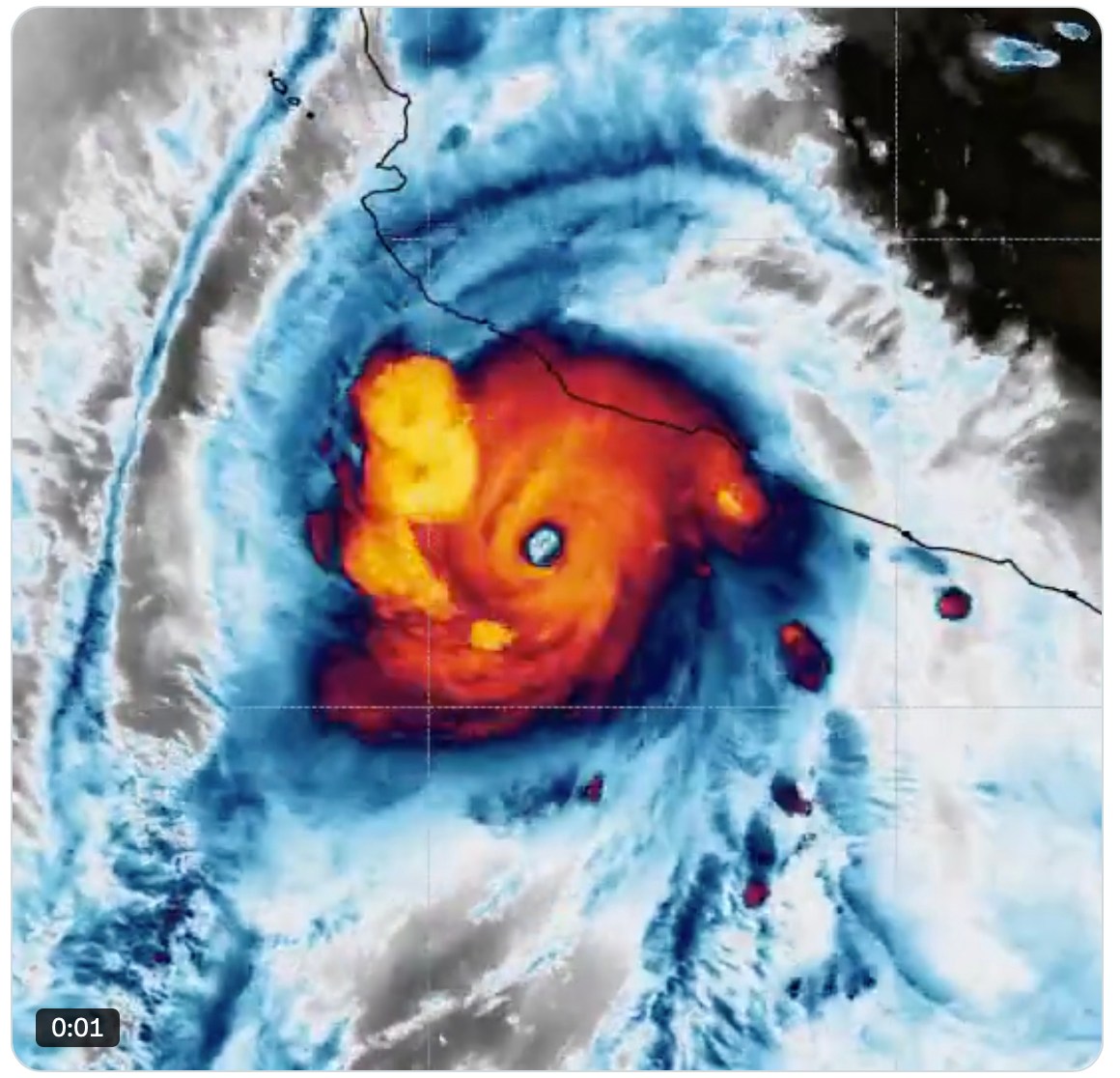 Weather watchers freak out as ‘death band’ appears on Hurricane Polo: ‘Weird looking storm’