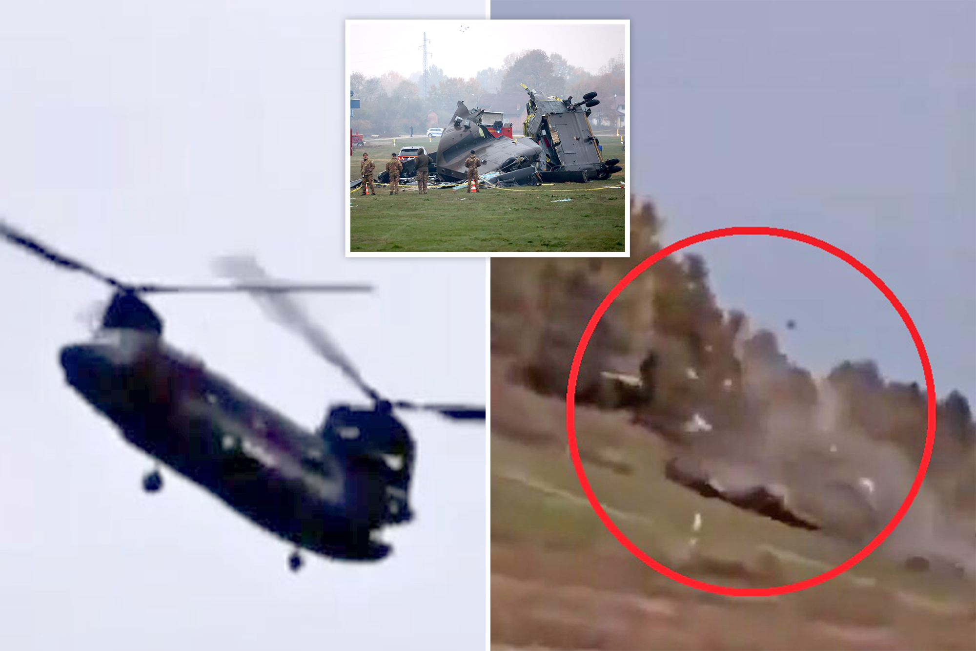 Dramatic video shows military helicopter crashing, killing 4 in training exercise