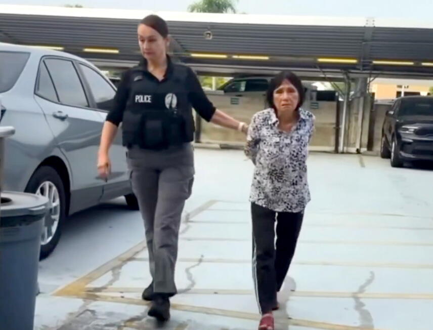 Woman allegedly caught on video running over Blackey the puppy is arrested by Santa Ana police